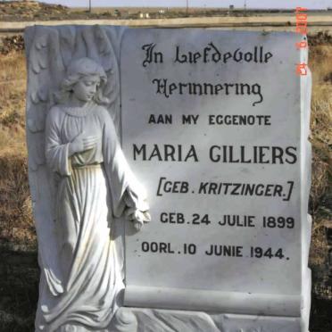 CILLIERS Maria nee KRITZINGER 1899-1944