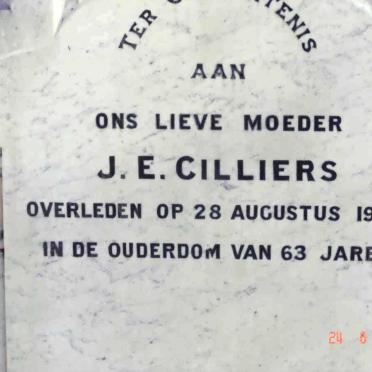 CILLIERS J.E. -1924