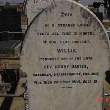 DAVIES Willie -1904