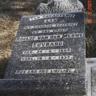 EUVRARD Roelof van der Merwe 1880-1937