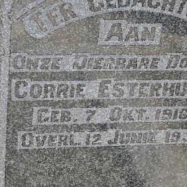 ESTERHUIZEN Corrie 1916-1931