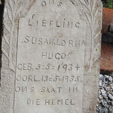 HUGO Susan Lorna 1934-1935