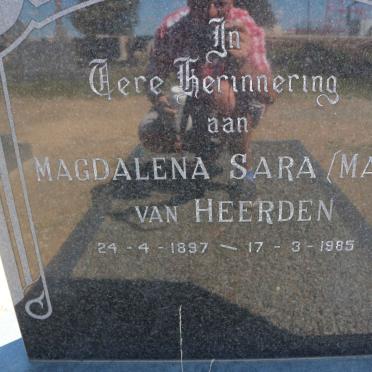 HEERDEN Magdalena Sara, van 1897-1985