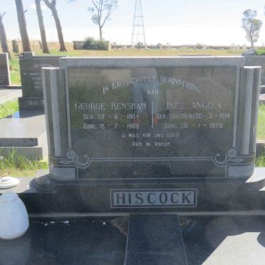 HISCOCK George Renshaw 1904-1968 &amp; Inez Angela THATCHER 1914-1975
