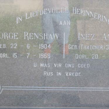 HISCOCK George Renshaw 1904-1968 &amp; Inez Angela THATCHER 1914-1975