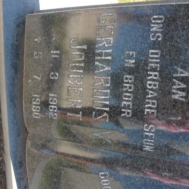JOUBERT Gerhardus V. 1962-1980