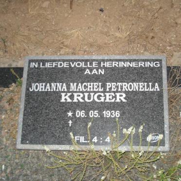 KRUGER Johanna Machel Petronella 1936-