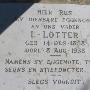 LOTTER L. 1858-1938