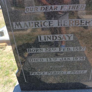 LINDSAY Maurice Herbert 1897-1974