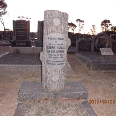MERWE Hendrik Schalk, van der 1888-1949