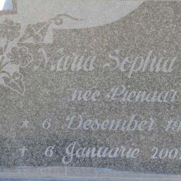 MERWE Maria Sophia, van der nee PIENAAR 1908-2002