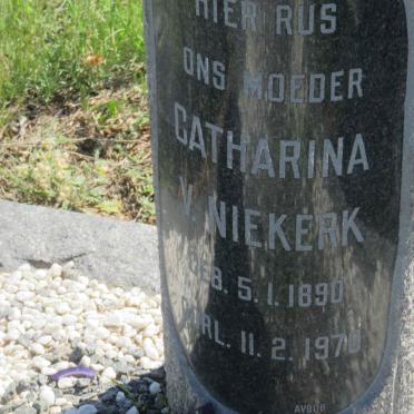 NIEKERK Catharina, v. 1890-1970