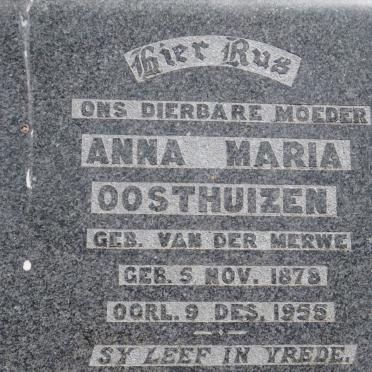 OOSTHUIZEN Anna Maria nee VAN DER MERWE 1878-1955