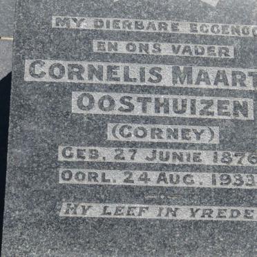 OOSTHUIZEN Cornelis Maarten 1876-1933