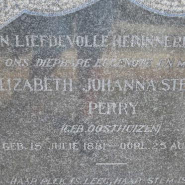 PERRY Elizabeth Johanna Stephina nee OOSTHUIZEN 1881-1945