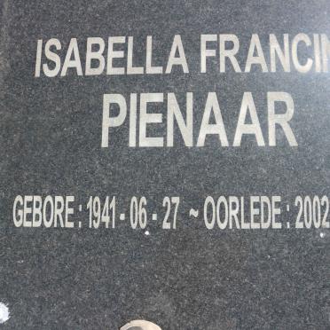 PIENAAR Isabella Francina 1941-2002