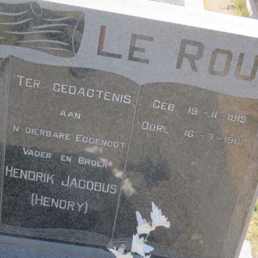 ROUX Hendrik Jacobus, le 1919-1967