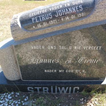 STRÜWIG Petrus Johannes 1921-1981