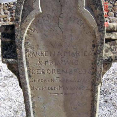 STRIVWIG Barbena Mariea nee BRETS 1818-1892