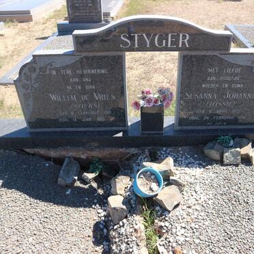 STYGER Willem de Vries 1915-1995 &amp; Susanna Johanna 1921-1991