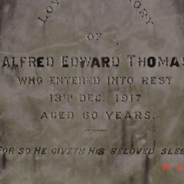 THOMAS Alfred Edward -1917