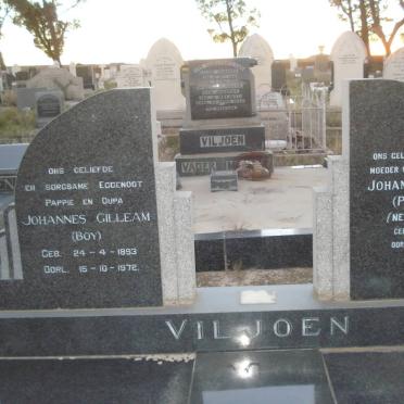 VILJOEN Johannes Gilleam 1893-1972 &amp; Johanna Louisa MALHERBE 1898-1991