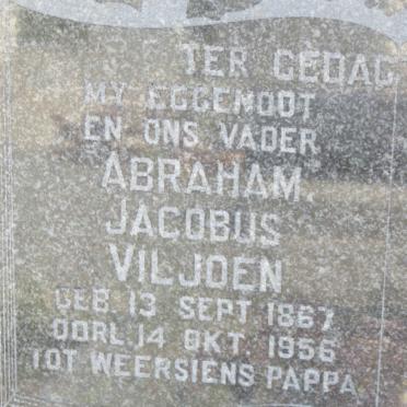 VILJOEN Abraham Jacobus 1867-1956