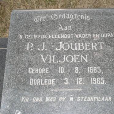 VILJOEN P.J. Joubert 1885-1965