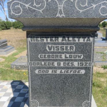 VISSER Charl Johannes -1930 &amp; Hester Aletta LOUW -1928 :: VISSER Cornelius Hercules -1928