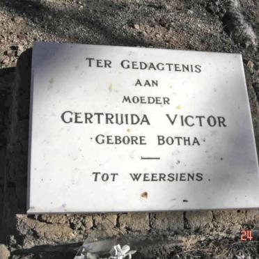 VICTOR Gertruida nee BOTHA