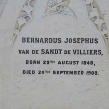 VILLIERS Bernardus Josephus van de Sandt, de 1848-1900