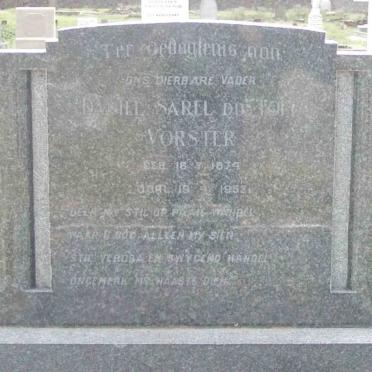 VORSTER Daniel Sarel du Toit 1874-1952