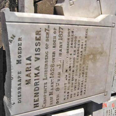 VISSER Maria Hendrika nee LIEBENBERG 1828-1877