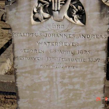 WATERMEYER Philippus Johannes Andreas 1825-1897