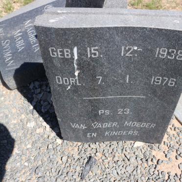 ? Magrieta Maria nee SNYMAN 1938-1976