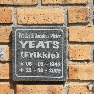 YEATS Frederik Jacobus Pieter 1942-2009