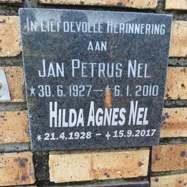 NEL Jan Petrus 1927-2010 & Hilda Agnes 1928-2017