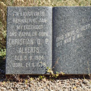 ALBERTS Christian D.P. 1904-1970