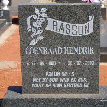 BASSON Coenraad Hendrik 1921-2003