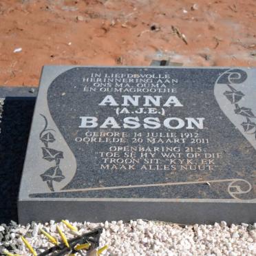 BASSON Anna J.E. 1912-2011