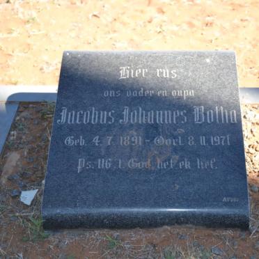 BOTHA Jacobus Johannes 1891-1971