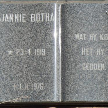 BOTHA Jannie 1919-1976