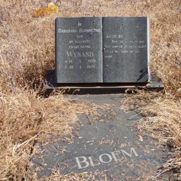 BLOEM Wynand 1929-1974