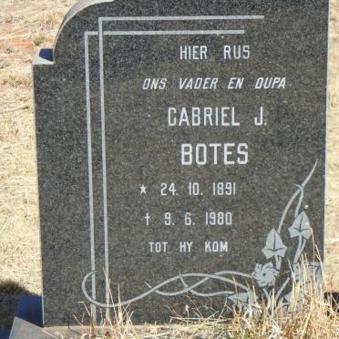 BOTES Gabriel J. 1891-1980