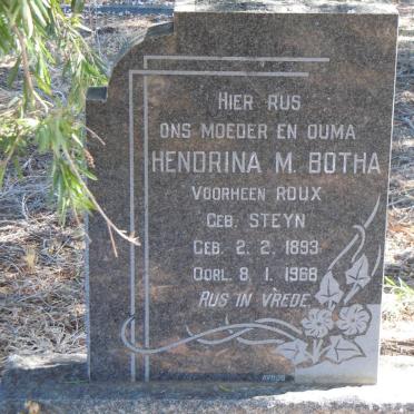 BOTHA Hendrina M. nee STEYN 1893-1968