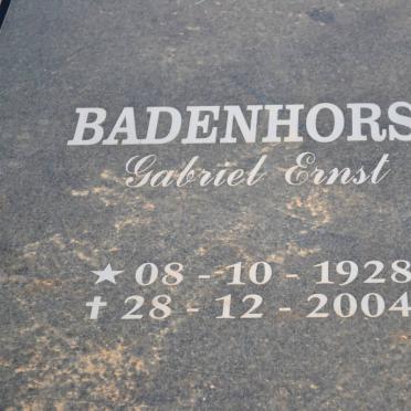 BADENHORST Gabriel Ernst 1928-2004