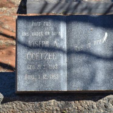 COETZEE Joseph A. 1903-1953