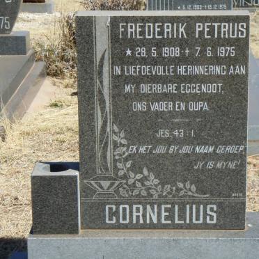 CORNELIUS Frederik Petrus 1908-1975