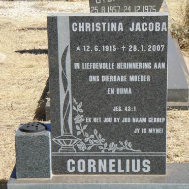 CORNELIUS Christina Jacoba 1915-2007