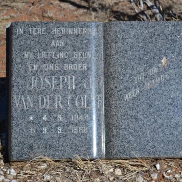COLFF Joseph J.,van der 1944-1986